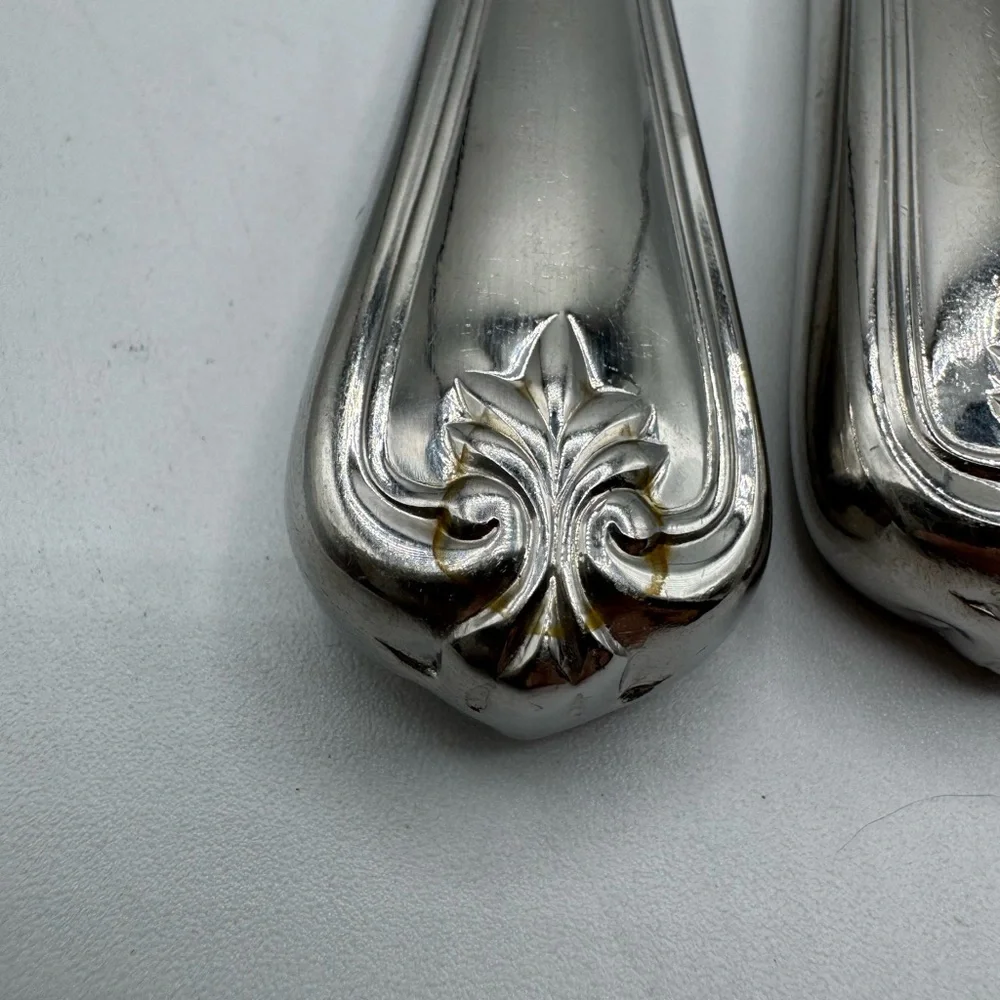 Lenox Flatware 18/8 Butlers Gourmet Plume Stainless Glossy - 5 Dinner Knives